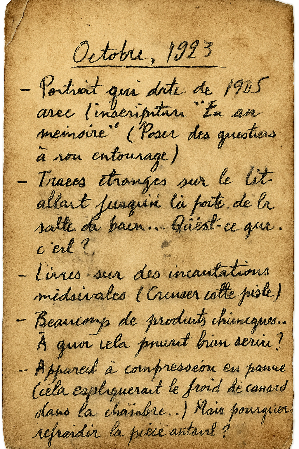 Etat des lieux